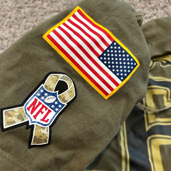 Nike Philadelphia Eagles‎ NFL Sanders 26 Olive Green T Shirt Mens Size Large - Picture 6 of 8